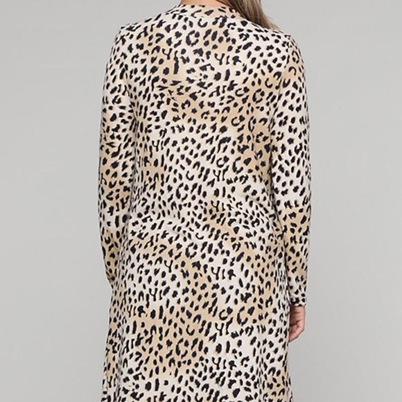 LEOPARD PRINT LONG CARDIGAN - Picture 4 of 14